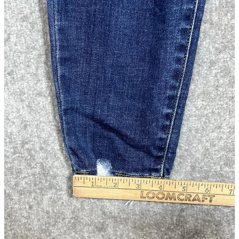 Judy Blue Skinny Fit Jeans Juniors Size 9/29 Blue Distressed Stretch Mid Rise